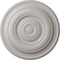 Ekena Millwork Niobe Ceiling Medallion (Fits Canopies up to 8 5/8"), Hand-Painted Ultra Pure White, 18"OD x 1 1/2"P CM18NIUWF - alternate 1